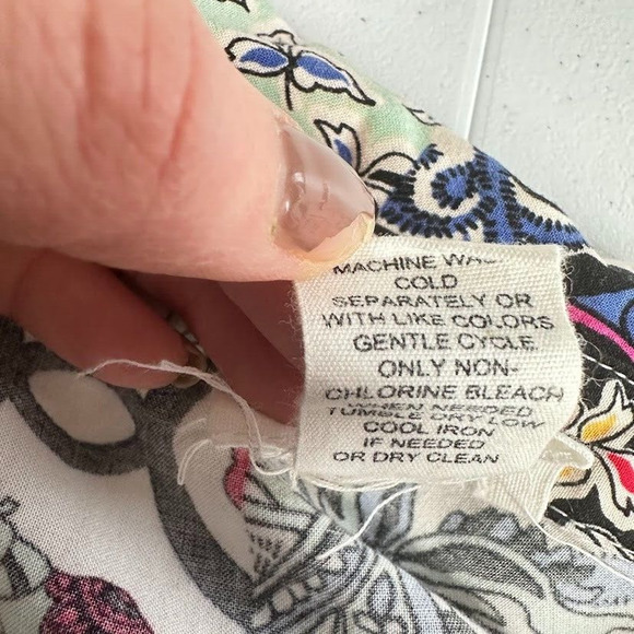 For The Republic Tunic Blouse Elephants Patchwork Whimsy Artsy Boho Plus Size 1X - Picture 5 of 7